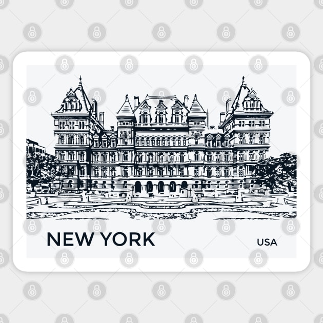 New York State USA Sticker by Lakeric